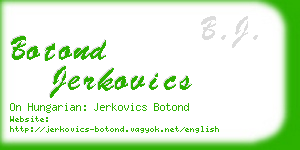 botond jerkovics business card